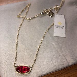 Kendra Scott Elisa Necklace Red
